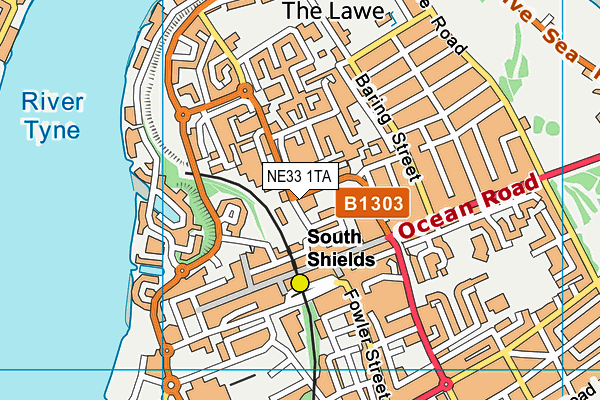 NE33 1TA map - OS VectorMap District (Ordnance Survey) NE33 1TA map - OS VectorMap District (Ordnance Survey)
