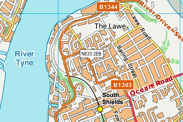 NE33 2EB map - OS VectorMap District (Ordnance Survey) NE33 2EB map - OS VectorMap District (Ordnance Survey)