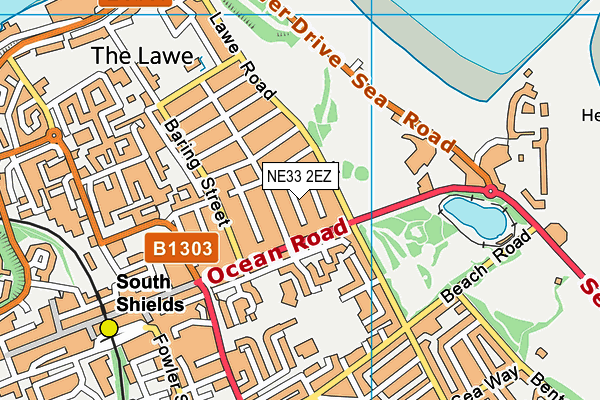 NE33 2EZ map - OS VectorMap District (Ordnance Survey) NE33 2EZ map - OS VectorMap District (Ordnance Survey)