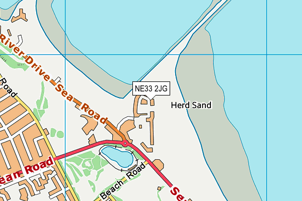 NE33 2JG map - OS VectorMap District (Ordnance Survey) NE33 2JG map - OS VectorMap District (Ordnance Survey)