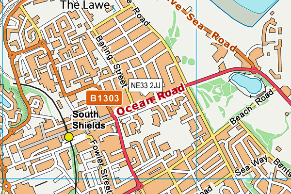 NE33 2JJ map - OS VectorMap District (Ordnance Survey) NE33 2JJ map - OS VectorMap District (Ordnance Survey)
