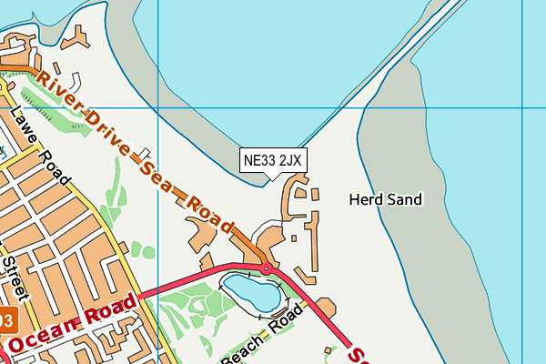 NE33 2JX map - OS VectorMap District (Ordnance Survey) NE33 2JX map - OS VectorMap District (Ordnance Survey)