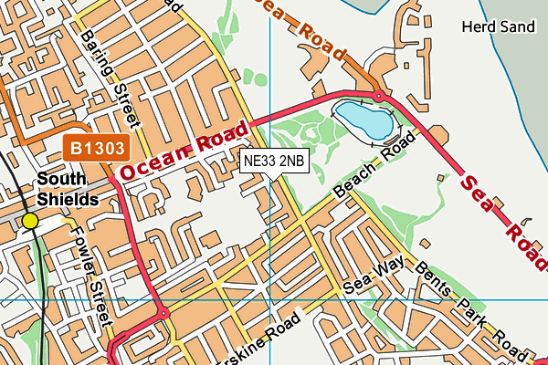 NE33 2NB map - OS VectorMap District (Ordnance Survey) NE33 2NB map - OS VectorMap District (Ordnance Survey)