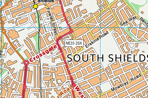 NE33 2SX map - OS VectorMap District (Ordnance Survey) NE33 2SX map - OS VectorMap District (Ordnance Survey)
