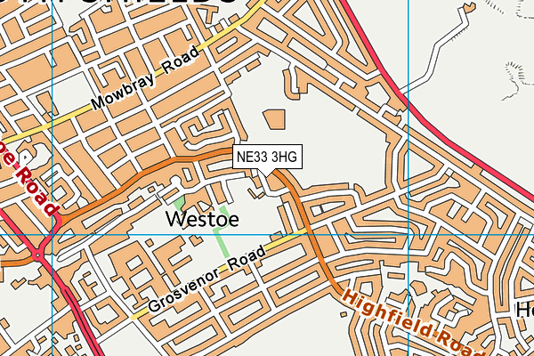 NE33 3HG map - OS VectorMap District (Ordnance Survey) NE33 3HG map - OS VectorMap District (Ordnance Survey)