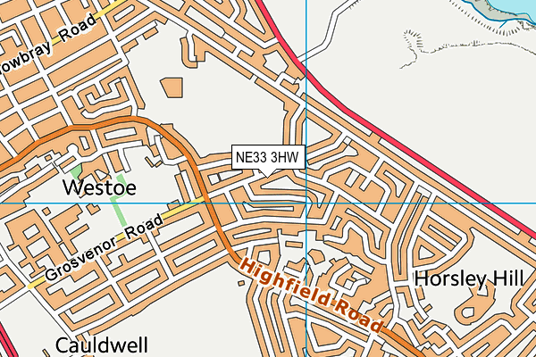 NE33 3HW map - OS VectorMap District (Ordnance Survey) NE33 3HW map - OS VectorMap District (Ordnance Survey)