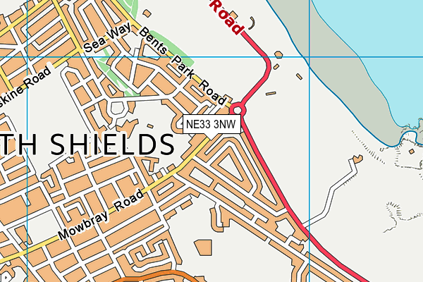 NE33 3NW map - OS VectorMap District (Ordnance Survey) NE33 3NW map - OS VectorMap District (Ordnance Survey)