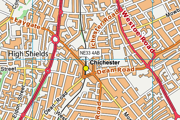 NE33 4AB map - OS VectorMap District (Ordnance Survey) NE33 4AB map - OS VectorMap District (Ordnance Survey)