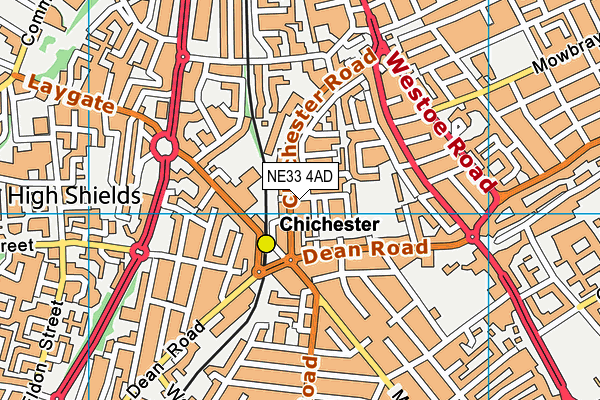 NE33 4AD map - OS VectorMap District (Ordnance Survey) NE33 4AD map - OS VectorMap District (Ordnance Survey)