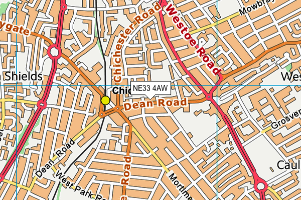NE33 4AW map - OS VectorMap District (Ordnance Survey) NE33 4AW map - OS VectorMap District (Ordnance Survey)