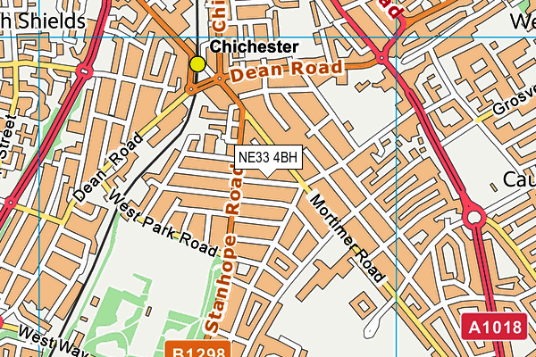 NE33 4BH map - OS VectorMap District (Ordnance Survey) NE33 4BH map - OS VectorMap District (Ordnance Survey)