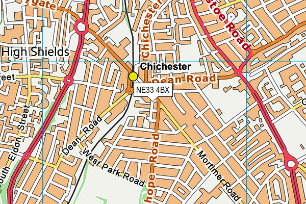 NE33 4BX map - OS VectorMap District (Ordnance Survey) NE33 4BX map - OS VectorMap District (Ordnance Survey)