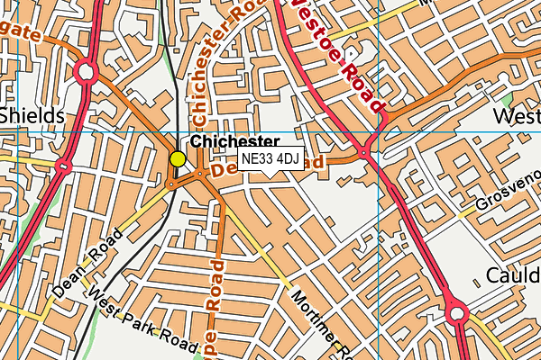 NE33 4DJ map - OS VectorMap District (Ordnance Survey)
