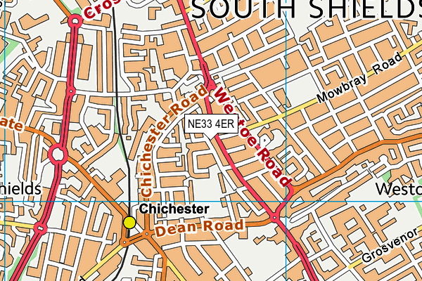 NE33 4ER map - OS VectorMap District (Ordnance Survey) NE33 4ER map - OS VectorMap District (Ordnance Survey)