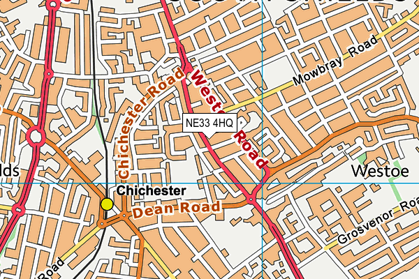 NE33 4HQ map - OS VectorMap District (Ordnance Survey) NE33 4HQ map - OS VectorMap District (Ordnance Survey)
