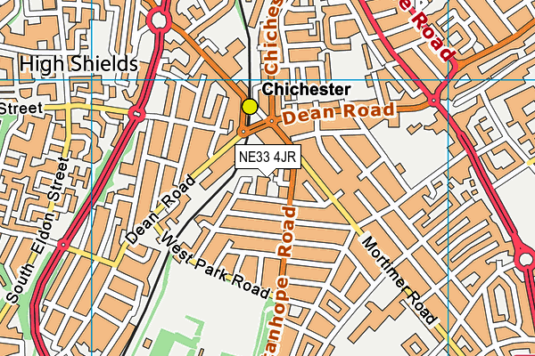 NE33 4JR map - OS VectorMap District (Ordnance Survey) NE33 4JR map - OS VectorMap District (Ordnance Survey)