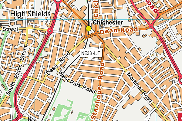 NE33 4JT map - OS VectorMap District (Ordnance Survey) NE33 4JT map - OS VectorMap District (Ordnance Survey)