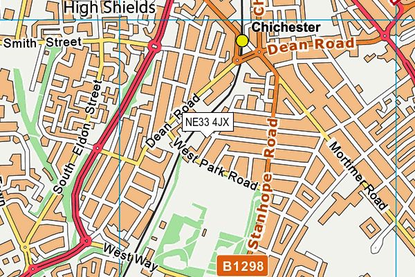 NE33 4JX map - OS VectorMap District (Ordnance Survey) NE33 4JX map - OS VectorMap District (Ordnance Survey)