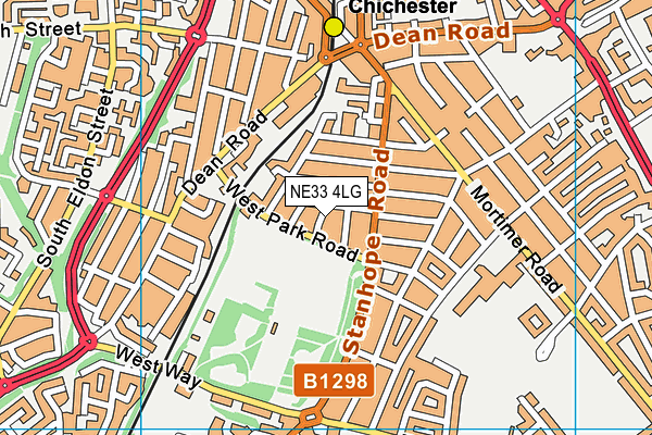 NE33 4LG map - OS VectorMap District (Ordnance Survey) NE33 4LG map - OS VectorMap District (Ordnance Survey)