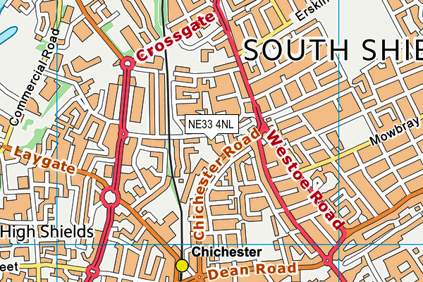 NE33 4NL map - OS VectorMap District (Ordnance Survey) NE33 4NL map - OS VectorMap District (Ordnance Survey)