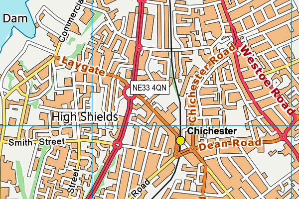 NE33 4QN map - OS VectorMap District (Ordnance Survey)