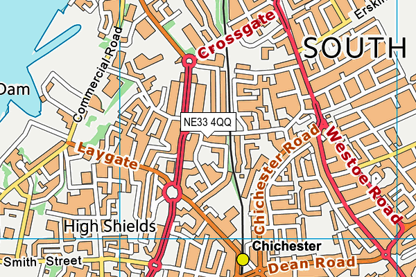 NE33 4QQ map - OS VectorMap District (Ordnance Survey) NE33 4QQ map - OS VectorMap District (Ordnance Survey)