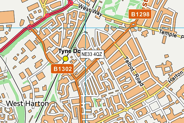 NE33 4QZ map - OS VectorMap District (Ordnance Survey) NE33 4QZ map - OS VectorMap District (Ordnance Survey)