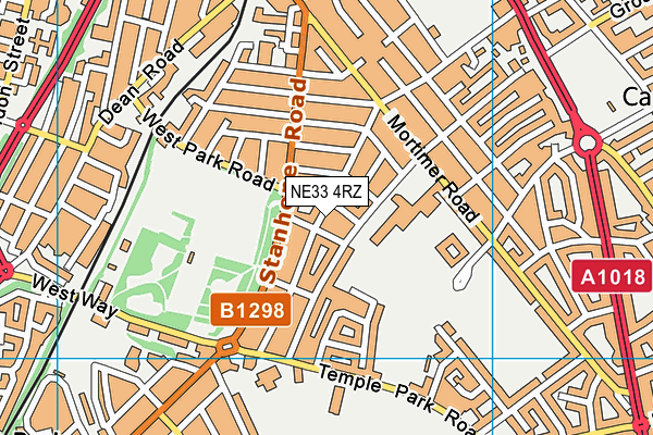 NE33 4RZ map - OS VectorMap District (Ordnance Survey) NE33 4RZ map - OS VectorMap District (Ordnance Survey)