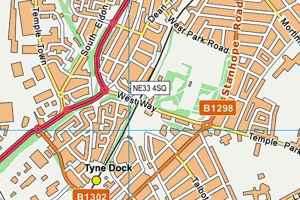 NE33 4SQ map - OS VectorMap District (Ordnance Survey) NE33 4SQ map - OS VectorMap District (Ordnance Survey)