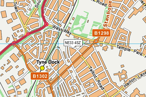NE33 4SZ map - OS VectorMap District (Ordnance Survey) NE33 4SZ map - OS VectorMap District (Ordnance Survey)