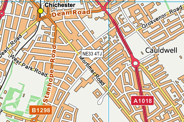 NE33 4TJ map - OS VectorMap District (Ordnance Survey) NE33 4TJ map - OS VectorMap District (Ordnance Survey)