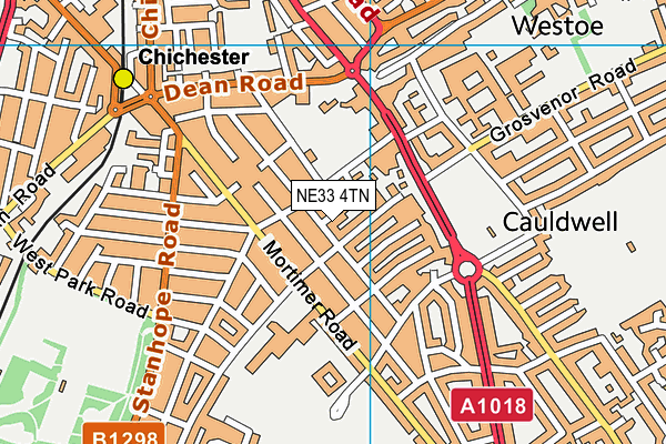 NE33 4TN map - OS VectorMap District (Ordnance Survey) NE33 4TN map - OS VectorMap District (Ordnance Survey)