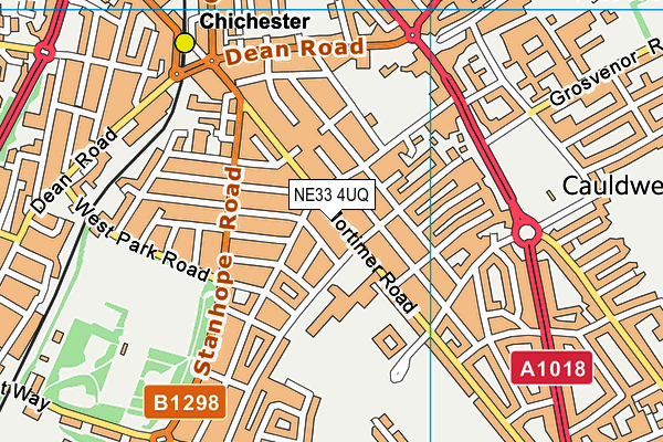 NE33 4UQ map - OS VectorMap District (Ordnance Survey)