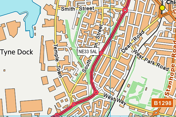 NE33 5AL map - OS VectorMap District (Ordnance Survey) NE33 5AL map - OS VectorMap District (Ordnance Survey)