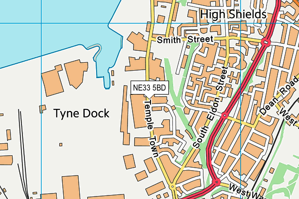 NE33 5BD map - OS VectorMap District (Ordnance Survey) NE33 5BD map - OS VectorMap District (Ordnance Survey)