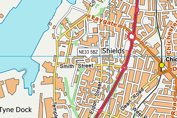 NE33 5BZ map - OS VectorMap District (Ordnance Survey) NE33 5BZ map - OS VectorMap District (Ordnance Survey)