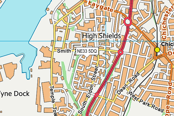 NE33 5DQ map - OS VectorMap District (Ordnance Survey) NE33 5DQ map - OS VectorMap District (Ordnance Survey)
