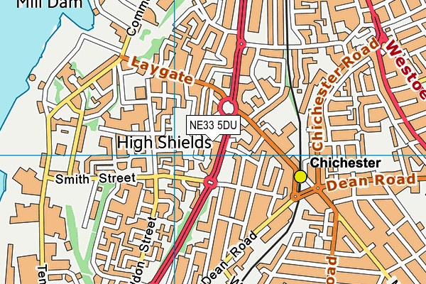 NE33 5DU map - OS VectorMap District (Ordnance Survey) NE33 5DU map - OS VectorMap District (Ordnance Survey)