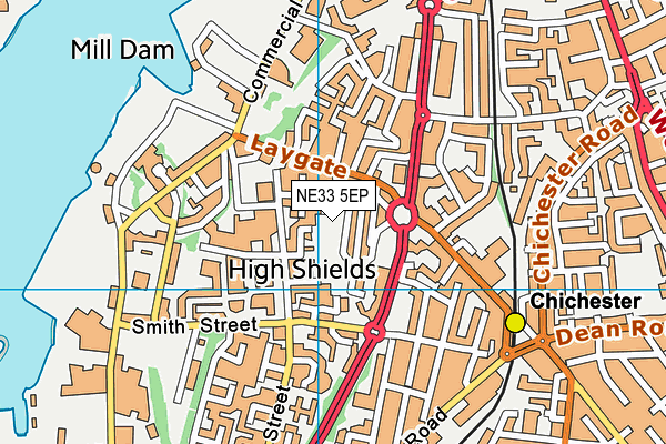 NE33 5EP map - OS VectorMap District (Ordnance Survey) NE33 5EP map - OS VectorMap District (Ordnance Survey)