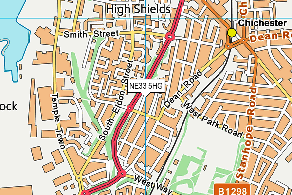 NE33 5HG map - OS VectorMap District (Ordnance Survey) NE33 5HG map - OS VectorMap District (Ordnance Survey)