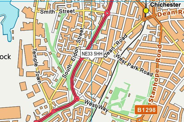 NE33 5HH map - OS VectorMap District (Ordnance Survey) NE33 5HH map - OS VectorMap District (Ordnance Survey)