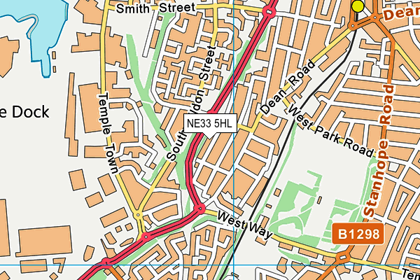 NE33 5HL map - OS VectorMap District (Ordnance Survey) NE33 5HL map - OS VectorMap District (Ordnance Survey)