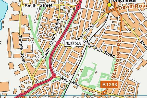 NE33 5LG map - OS VectorMap District (Ordnance Survey) NE33 5LG map - OS VectorMap District (Ordnance Survey)