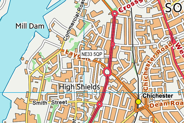 NE33 5QP map - OS VectorMap District (Ordnance Survey) NE33 5QP map - OS VectorMap District (Ordnance Survey)
