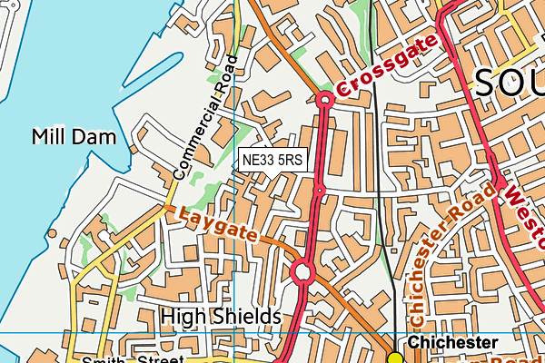 NE33 5RS map - OS VectorMap District (Ordnance Survey) NE33 5RS map - OS VectorMap District (Ordnance Survey)