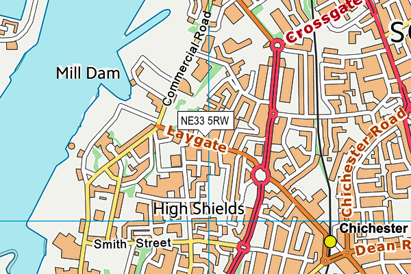 NE33 5RW map - OS VectorMap District (Ordnance Survey) NE33 5RW map - OS VectorMap District (Ordnance Survey)