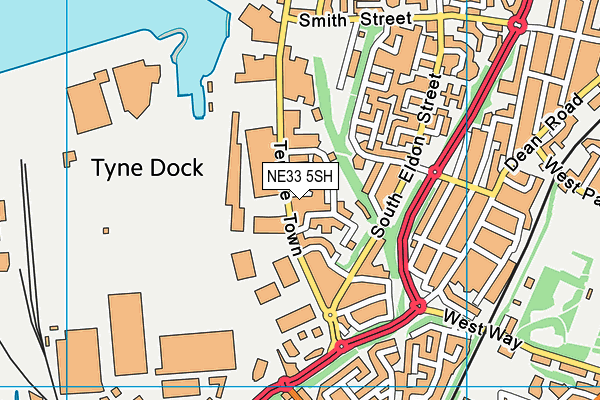 NE33 5SH map - OS VectorMap District (Ordnance Survey) NE33 5SH map - OS VectorMap District (Ordnance Survey)