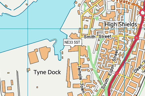 NE33 5ST map - OS VectorMap District (Ordnance Survey) NE33 5ST map - OS VectorMap District (Ordnance Survey)