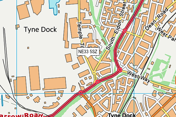 NE33 5SZ map - OS VectorMap District (Ordnance Survey) NE33 5SZ map - OS VectorMap District (Ordnance Survey)