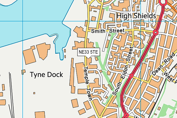 NE33 5TE map - OS VectorMap District (Ordnance Survey) NE33 5TE map - OS VectorMap District (Ordnance Survey)